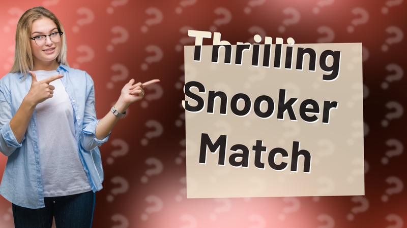 Thrilling Snooker Match