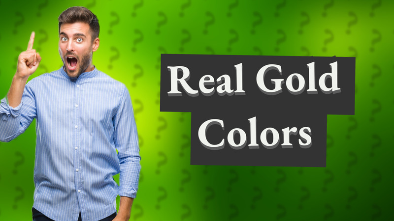 Real Gold Colors