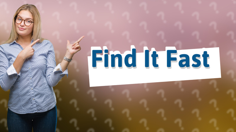 Find It Fast
