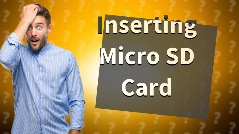 Inserting Micro SD Card