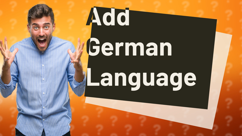 Add German Language