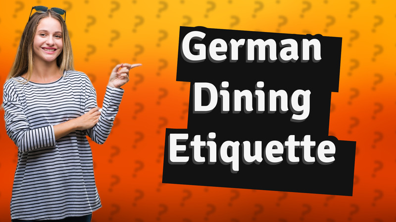 German Dining Etiquette