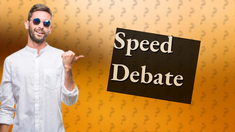 Speed Debate