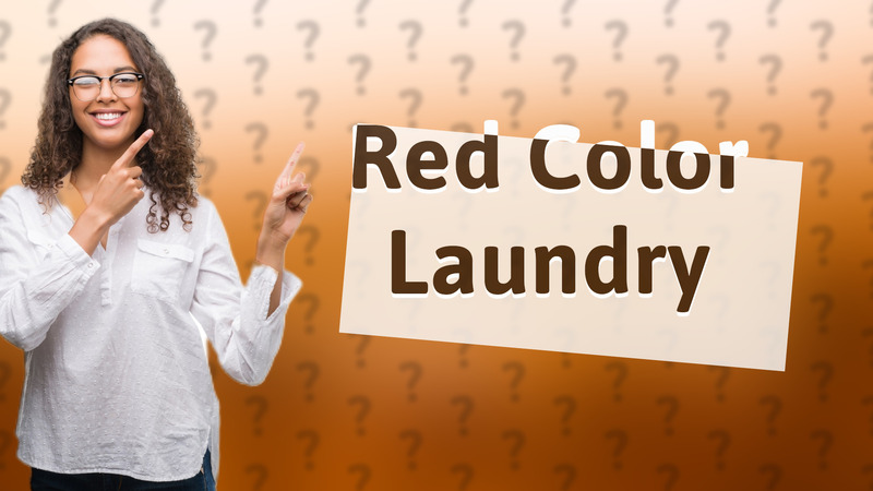 Red Color Laundry
