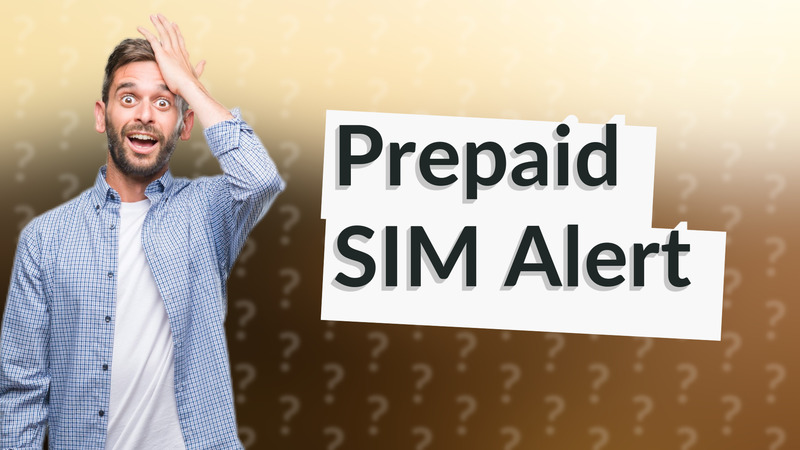 Prepaid SIM Alert