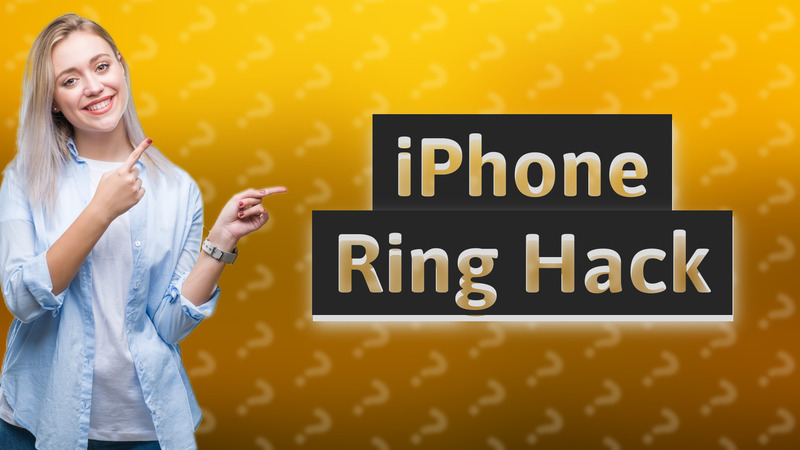 iPhone Ring Hack