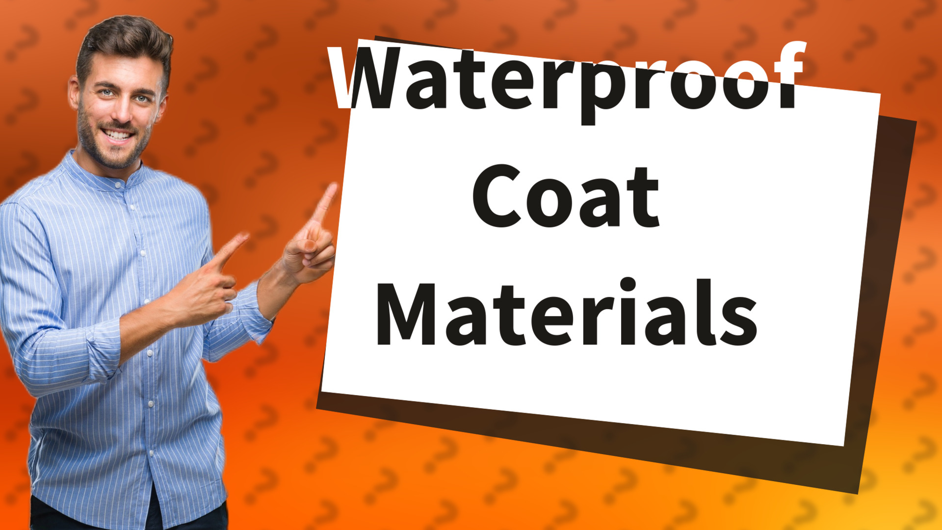 Waterproof Coat Materials