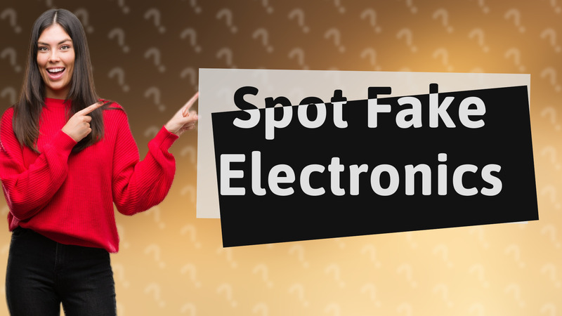 Spot Fake Electronics