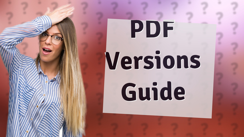 PDF Versions Guide