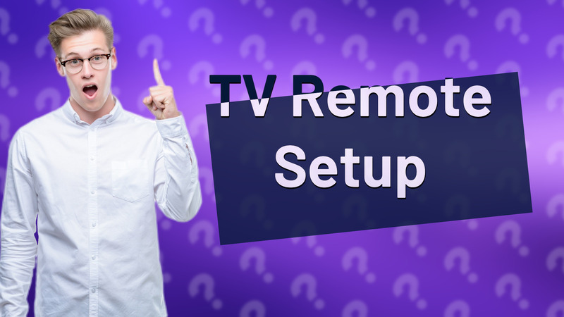 TV Remote Setup