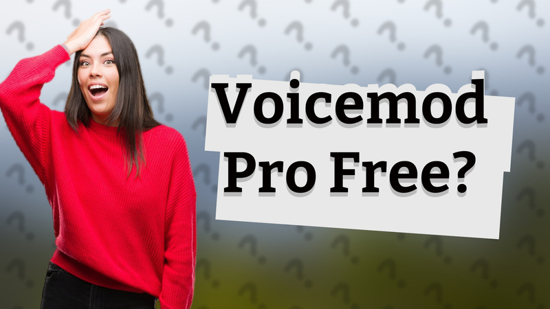 Voicemod Pro Free?