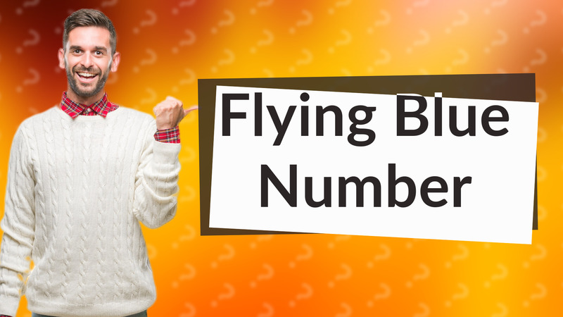 Flying Blue Number