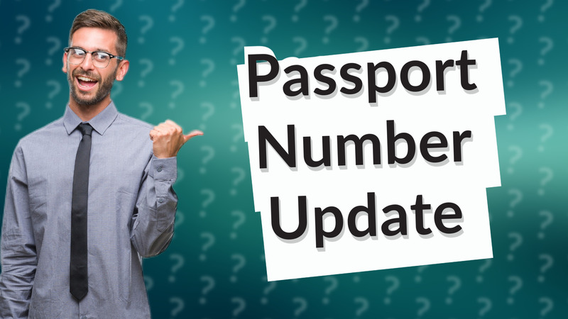 Passport Number Update