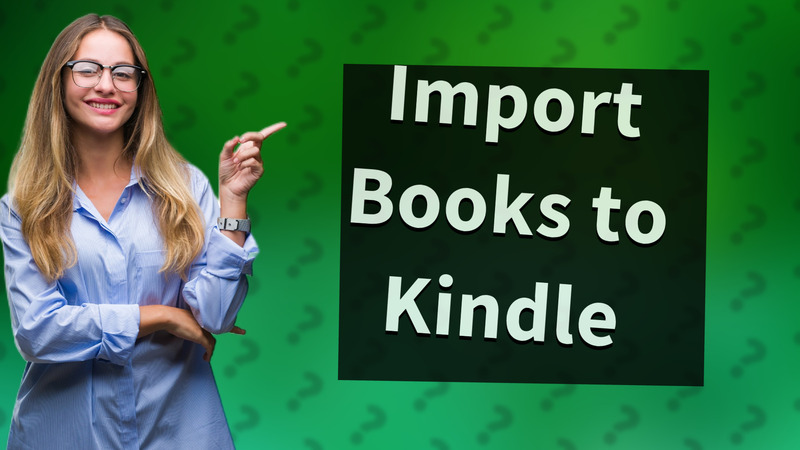 Import Books to Kindle