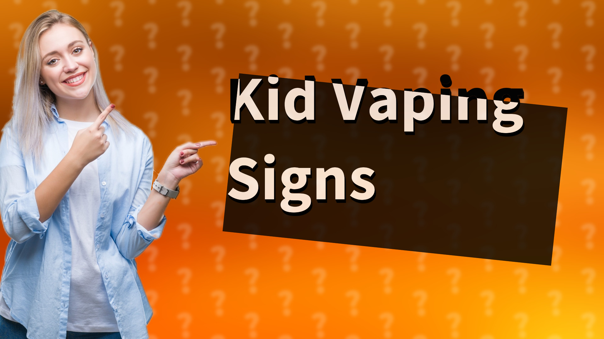Kid Vaping Signs