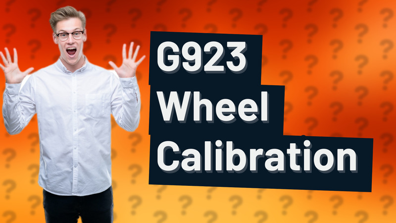 G923 Wheel Calibration