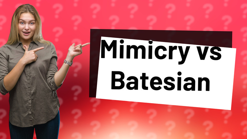 Mimicry vs Batesian