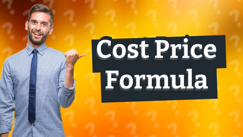 Cost Price Formula