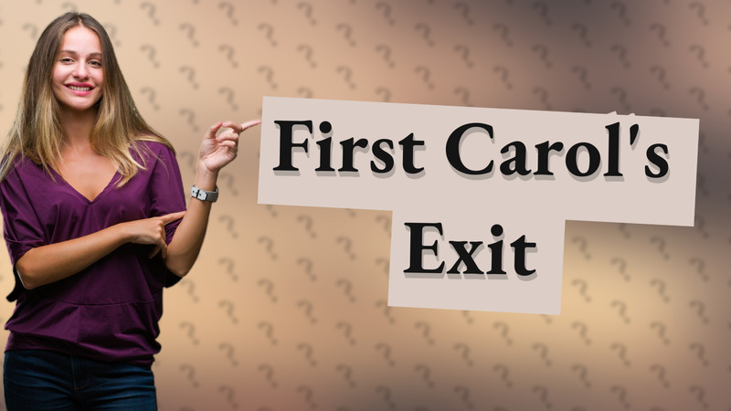 First Carol's Exit