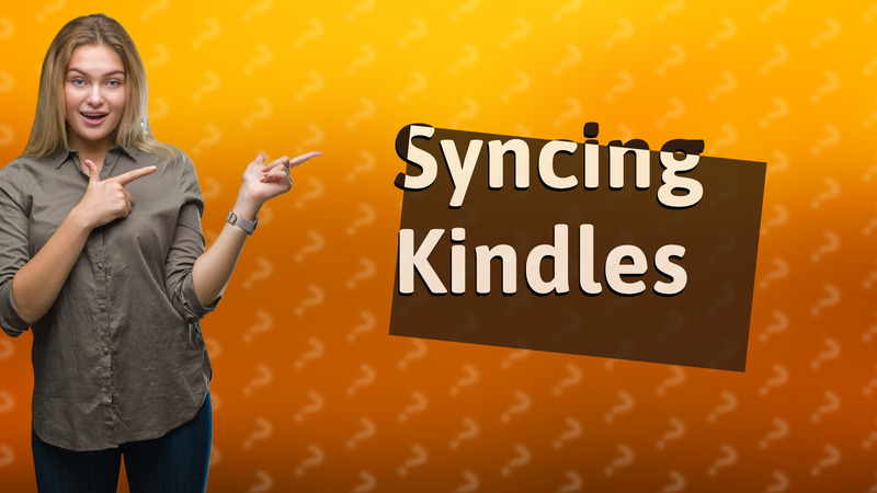 Syncing Kindles