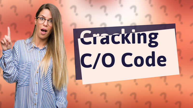 Cracking C/O Code