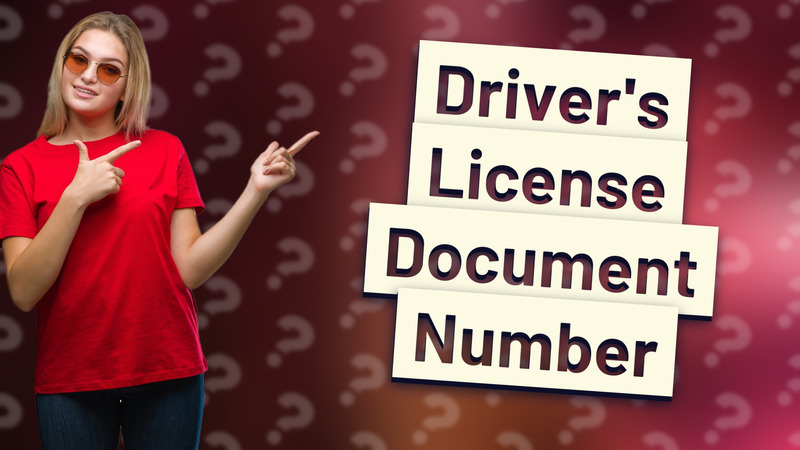 Driver's License Document Number