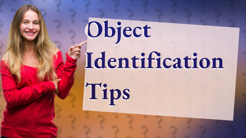 Object Identification Tips