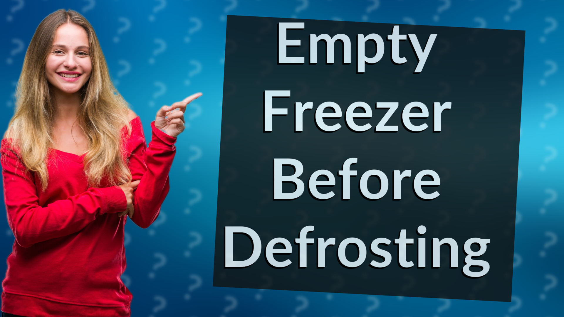 Empty Freezer Before Defrosting