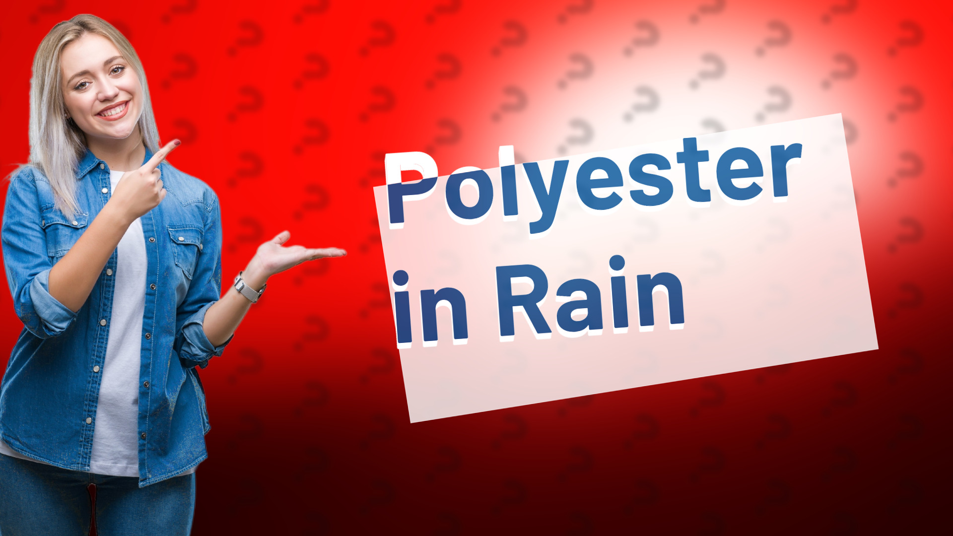 Polyester in Rain