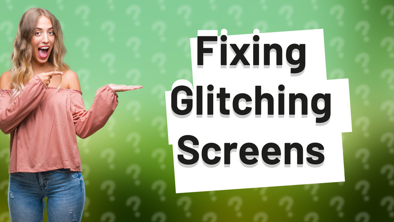 Fixing Glitching Screens