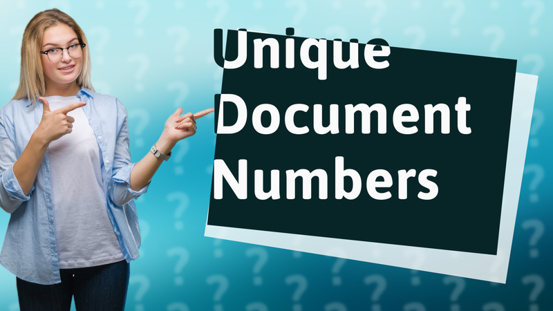 Unique Document Numbers