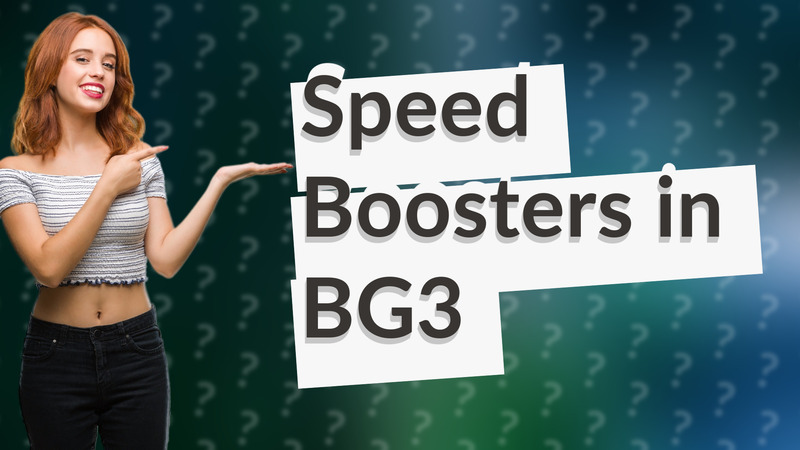 Speed Boosters in BG3