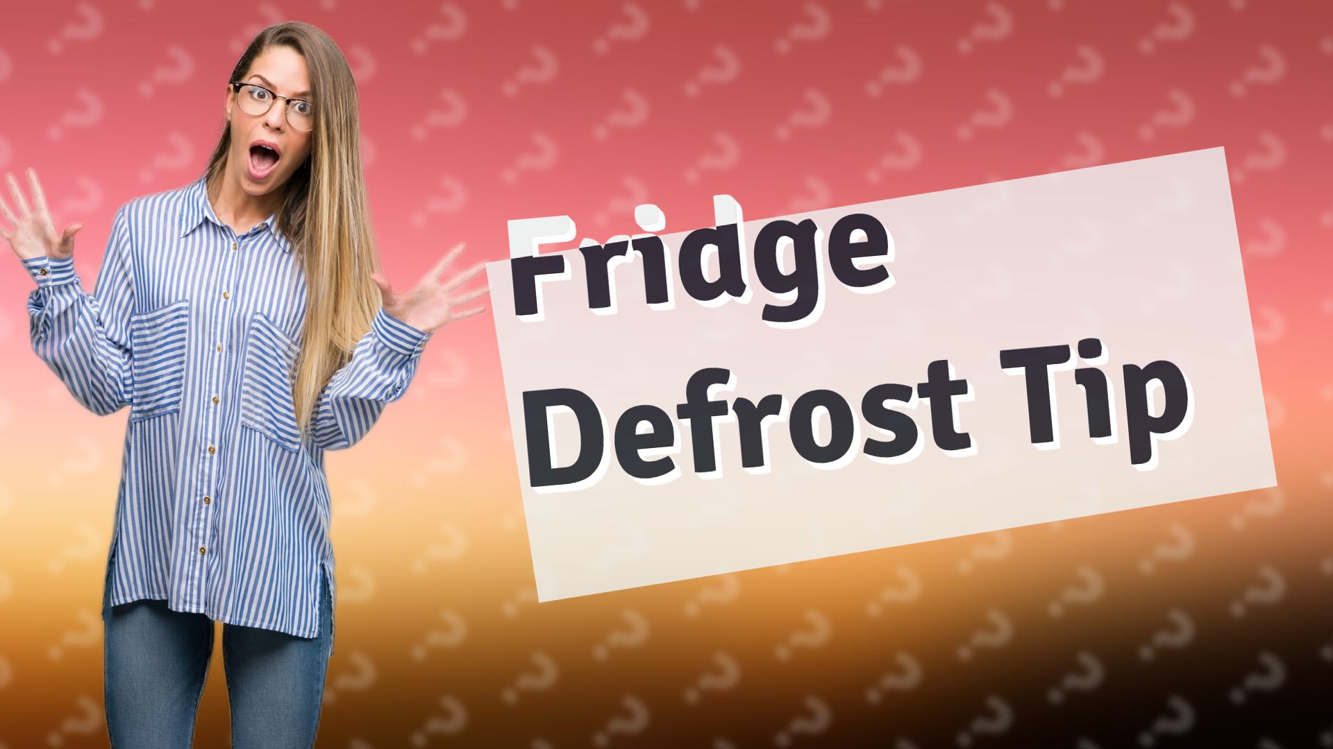 Fridge Defrost Tip