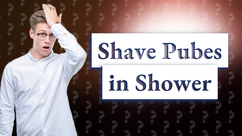 Shave Pubes in Shower