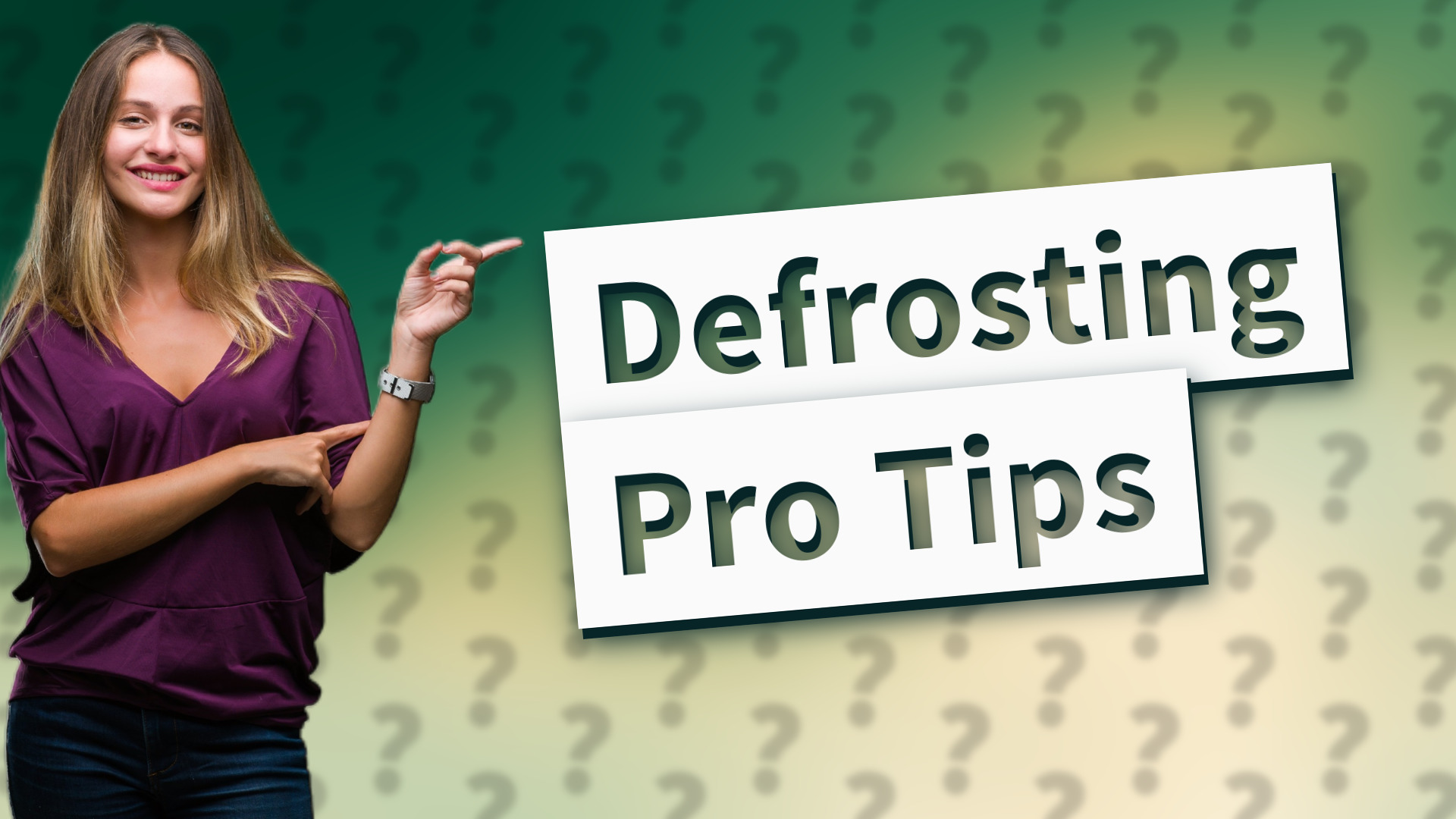Defrosting Pro Tips