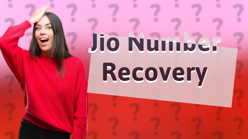 Jio Number Recovery