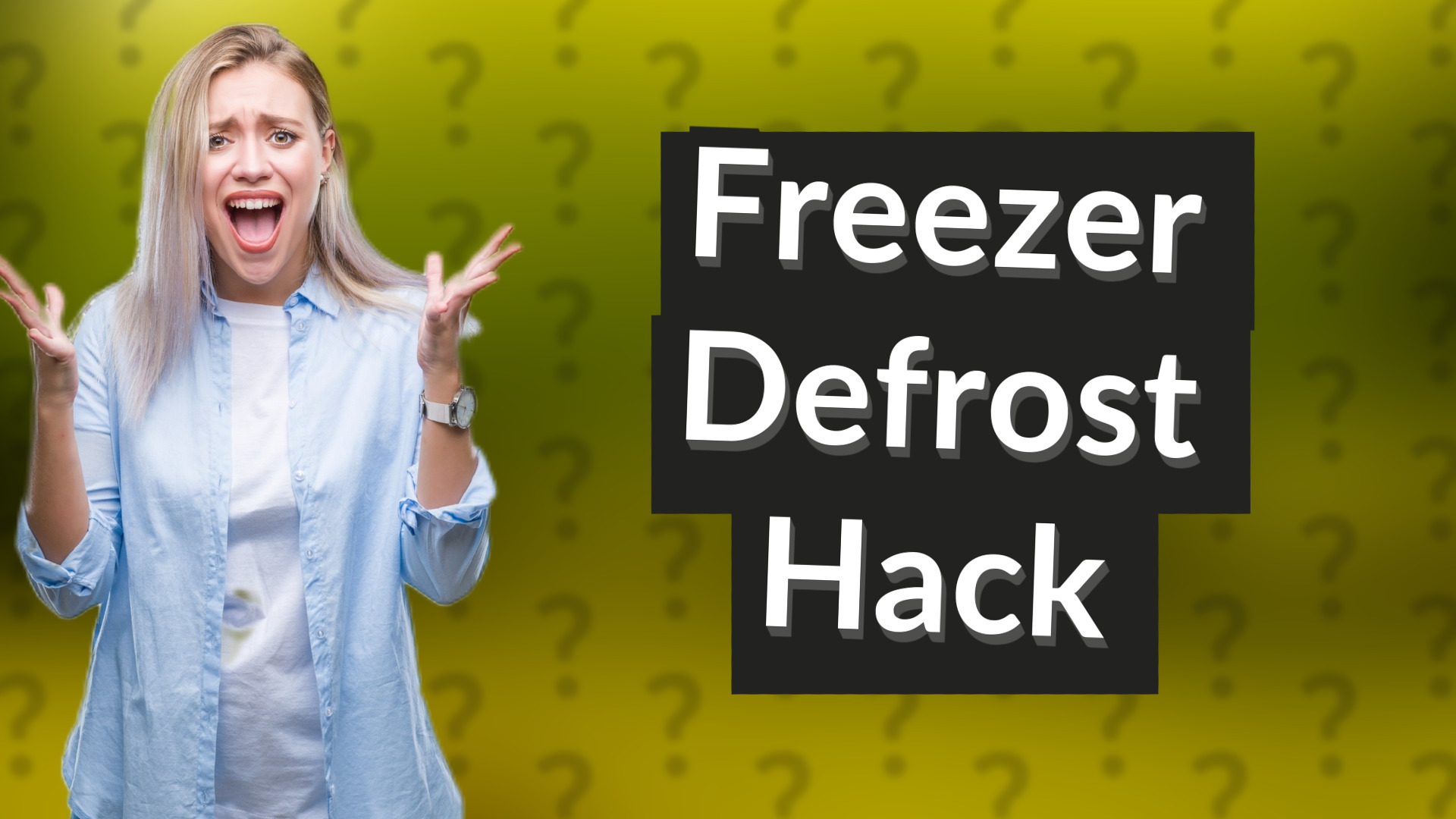 Freezer Defrost Hack