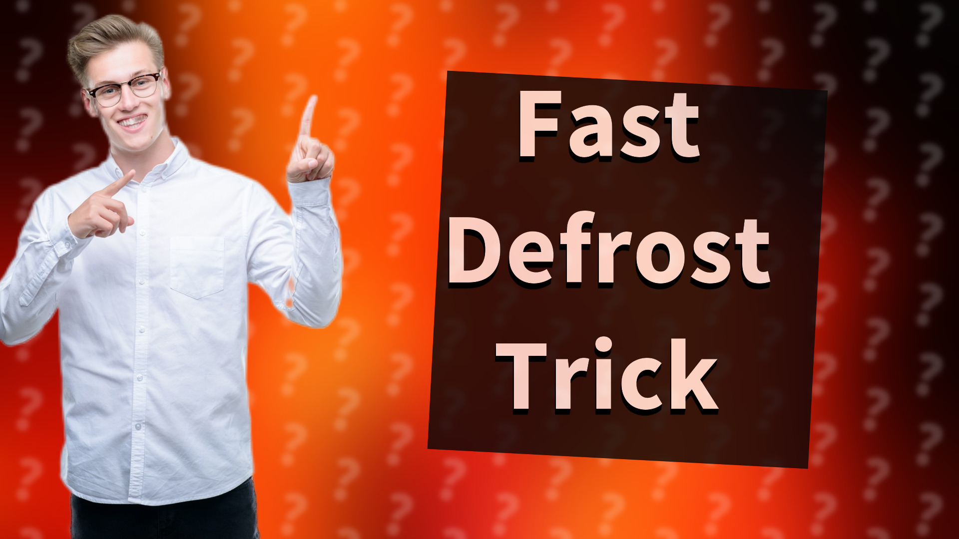 Fast Defrost Trick
