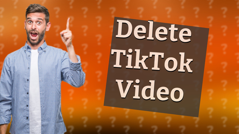Delete TikTok Video