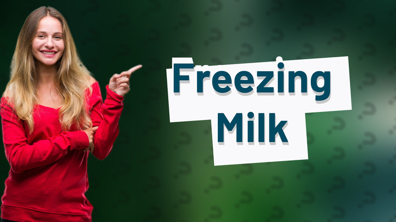Freezing Milk