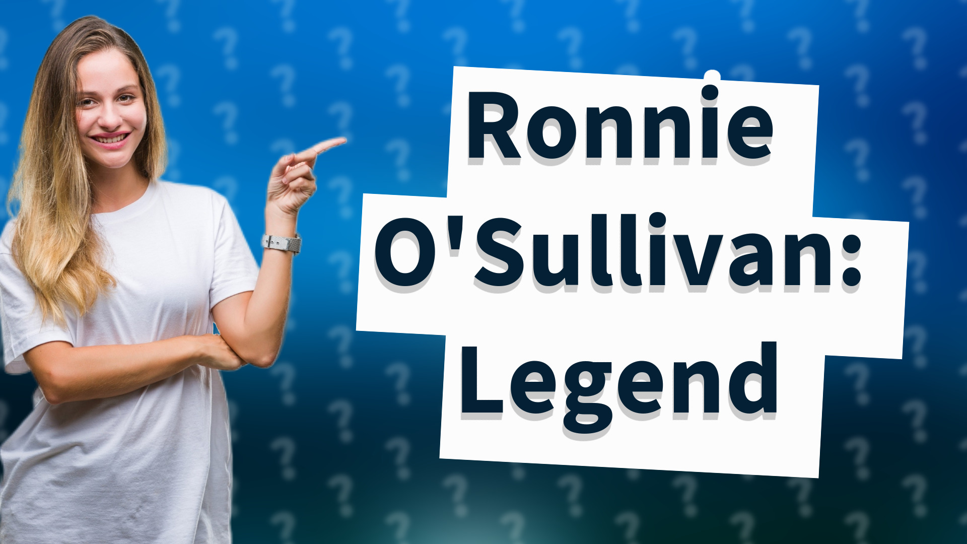 Ronnie O'Sullivan: Legend