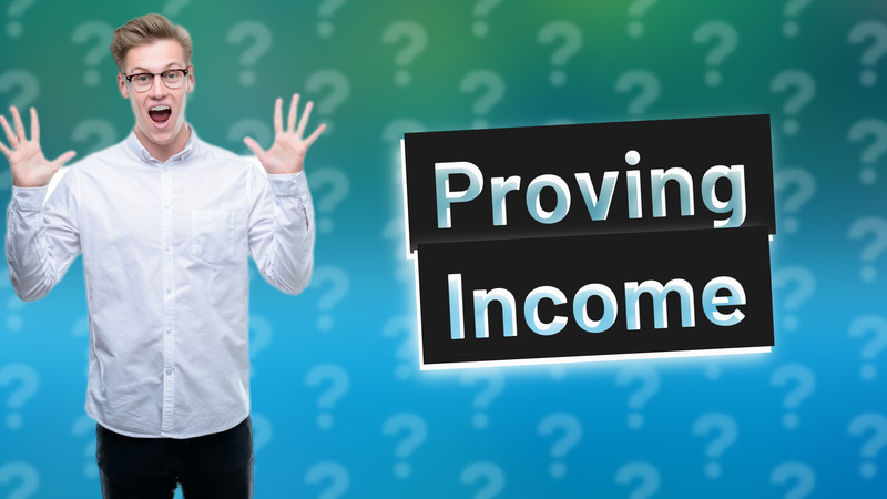 Proving Income