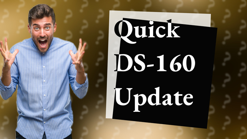 Quick DS-160 Update