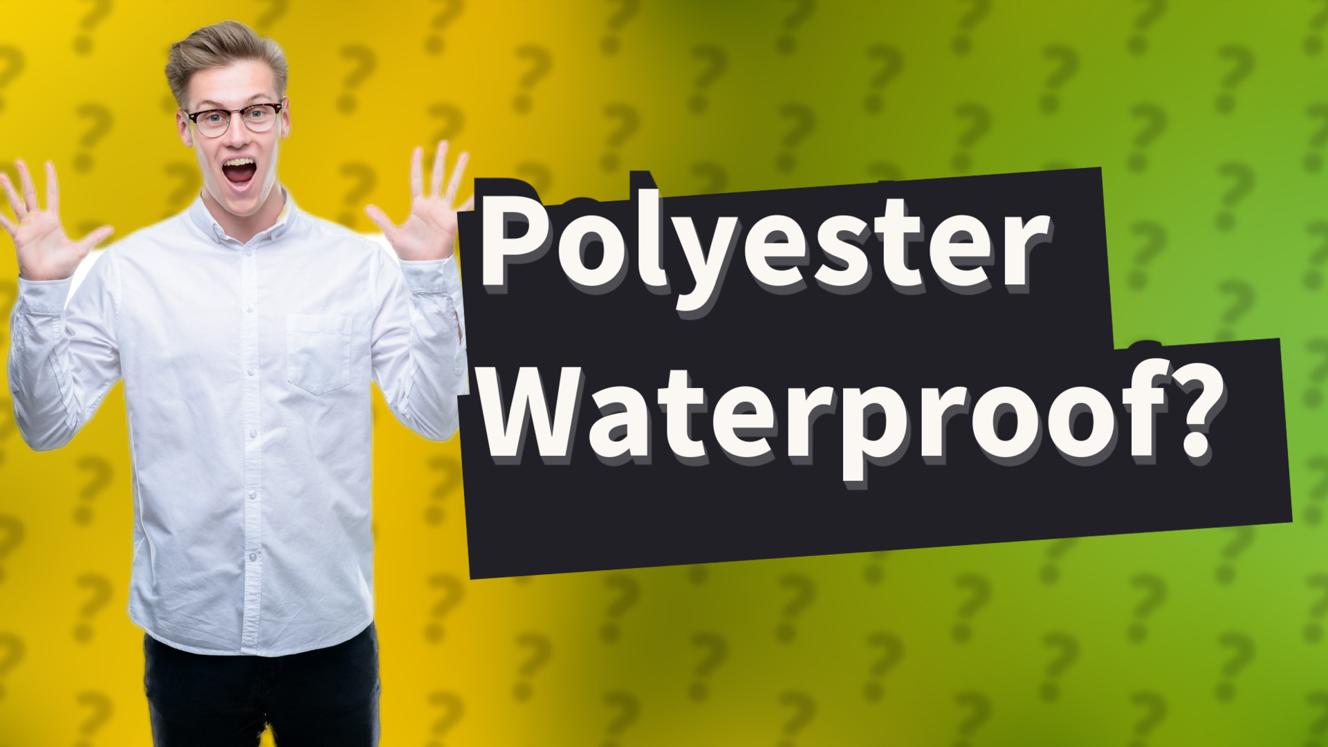Polyester Waterproof?