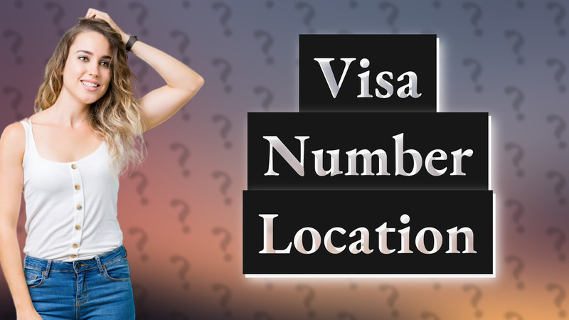 Visa Number Location