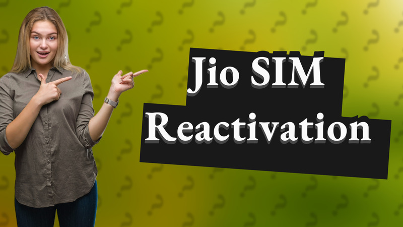 Jio SIM Reactivation