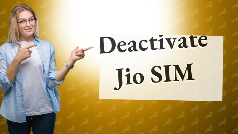 Deactivate Jio SIM