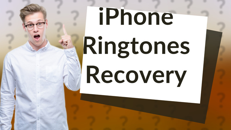 iPhone Ringtones Recovery