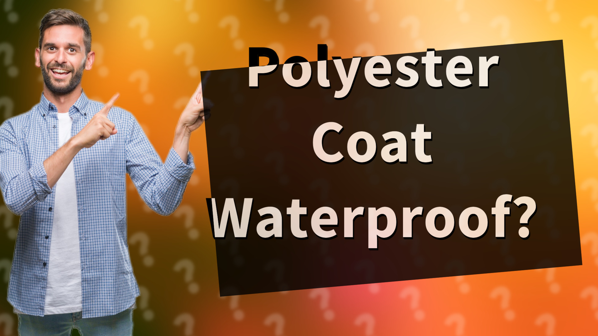 Polyester Coat Waterproof?