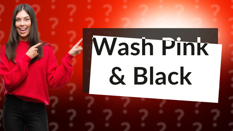 Wash Pink & Black